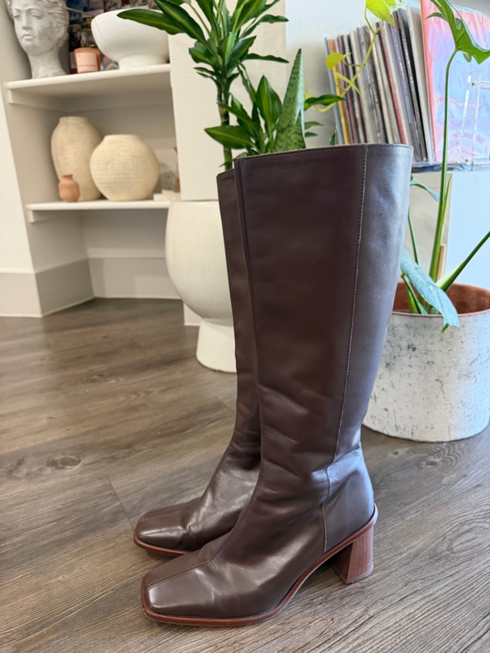Alohas East Coffee Brown Leather Boots - Picture 4 of 8